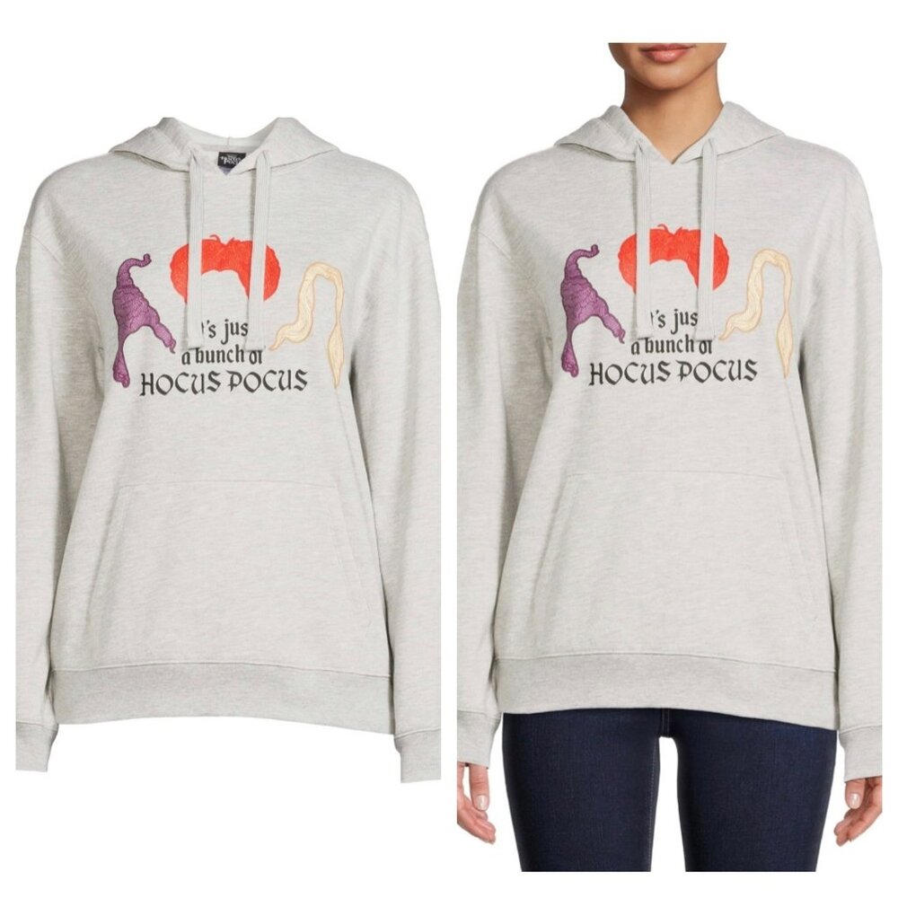NWT Hocus Pocus Graphic Pullover Hoodie Sweatshirt – Junior Ladies, Size XS